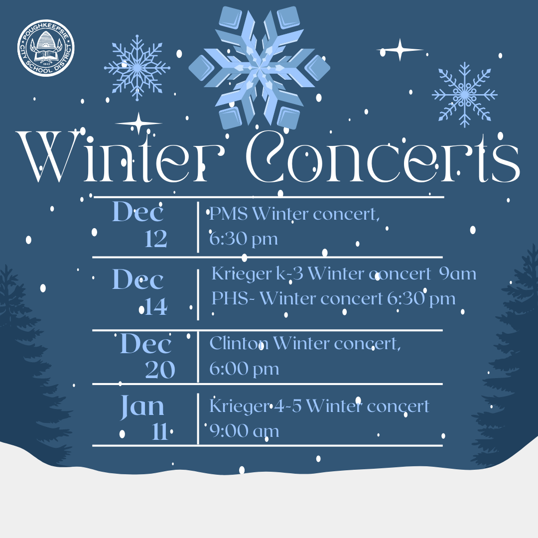  Winter concert schedule